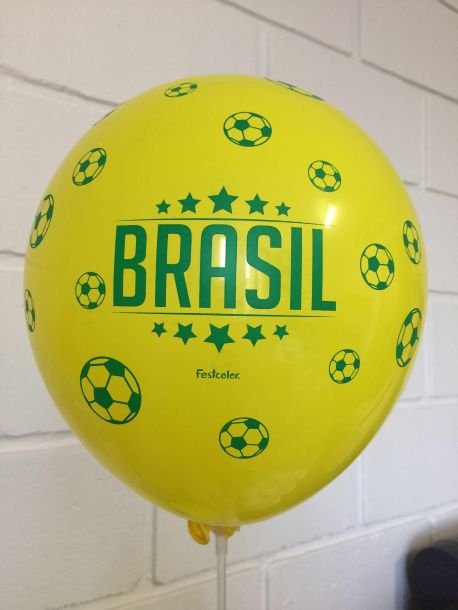 Balão de látex impresso com alta definição em máquina serigráfica